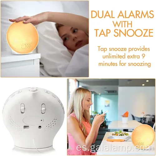 Luz de amanecer vibrante con luz nocturna relajante